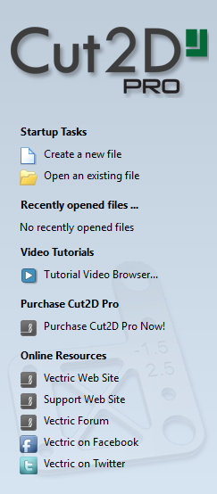 How To Get Started - Cut2D Pro V9.5 User Guide